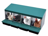 Cuibar pentru găini cu colector de ouă Des Champs MG04 (4 sectiuni) — 照片 1
