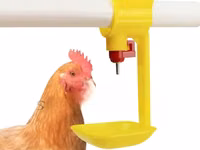 Automatic Yellow Chicken Nipple Drinkers With Hanging Cups-100 Pieces — foto 1