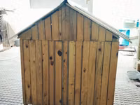 Taxta it evi / dam - Material: təbii taxta lövhələr, möhkəm karkas - — φωτογραφία 2