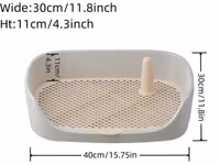 Kiçik itlər üçün tualet treyi - Ölçülər: 40 x 30 x 11 sm (15.75" x — φωτογραφία 3
