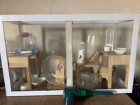 Çunqarık və Hamster üçün geniş akvarium tipli qəfəs və aksesuar — φωτογραφία 1