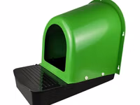 Cuibar din plastic pentru găini cu colector de ouă Des Champs NG02 Verde — 照片 1