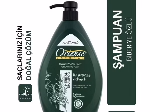 Oriense Natural Biberiye Özlü Şampun – 1000 ml - Bitki tərkibli
