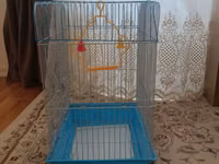 Quş qəfəsi – orta ölçü - Material: metal barmaqlaqları, möhkəm — foto 2