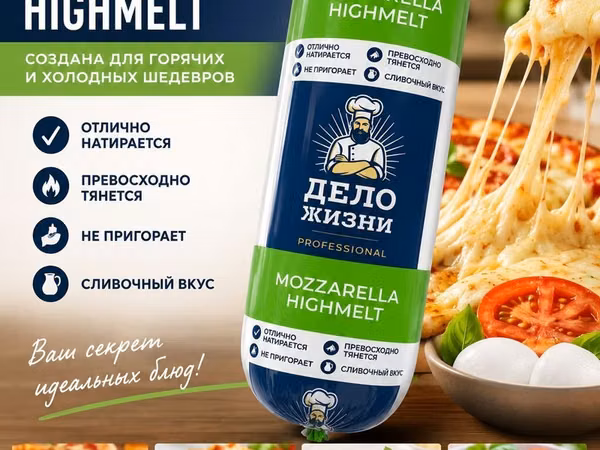 Моцарелла HIGHMELT «Дело Жизни» Professional Профессиональный сыр