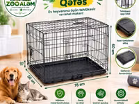 İtlər üçün metal qəfəs 🐾 🏡 Ev heyvanınız üçün təhlükəsiz, rahat və — снимка 1