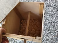 Taxta quş yuvası/küknar qutusu - Material: təbii ağac lövhələrdən — снимка 1
