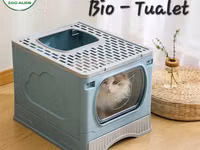 Pişik üçün BÌO-TUALET. Qapalı uslubda hazırlanmış Bio-tualet evinizdə — 사진 1
