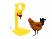 Automatic Yellow Chicken Nipple Drinkers With Hanging Cups-100 Pieces — foto 2