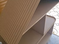 Quş evi – MDF materialdan - İki mərtəbəli konstruksiya, üstü üçbucaq — 2. fotó