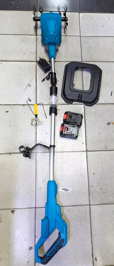 Cordless Mini Tiller Soil Cultivator Garden Weeder Machine