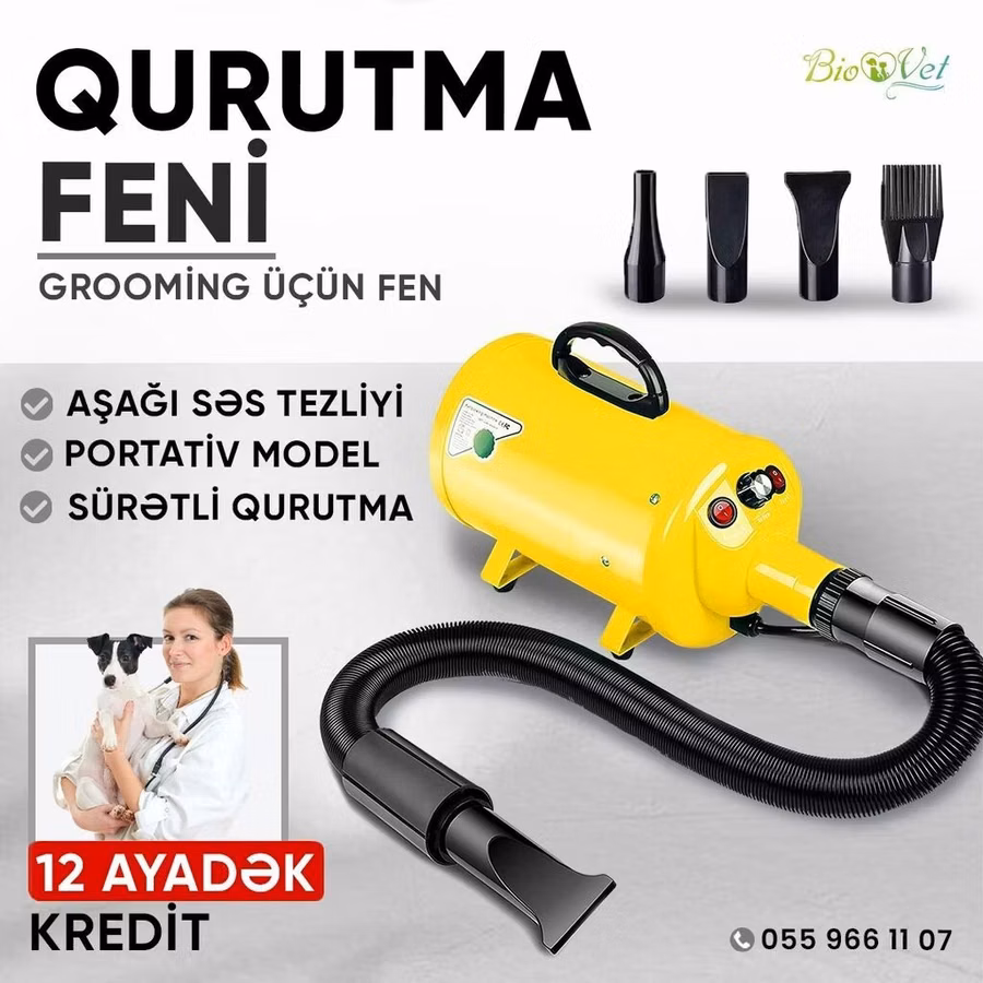 Grooming üçün qurutma feni