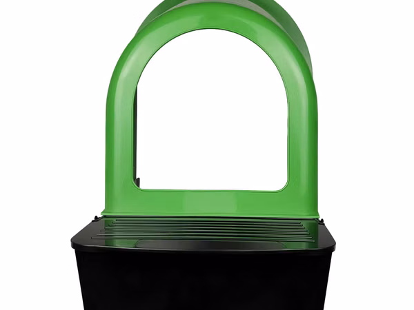 Cuibar din plastic pentru găini cu colector de ouă Des Champs NG02 Verde