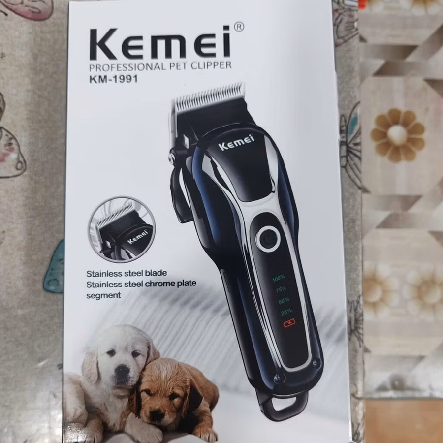 8Kemei KM-1991 professional heyvan tükü kəsən maşın - Paslanmayan