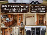 2006 Cimarron Trailers Prestige Gooseneck Horse Trailer — ფოტო 1