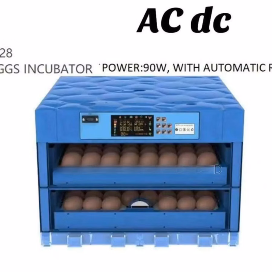 AC Dc 128eggs Incubator With Automatic Roller 90watts