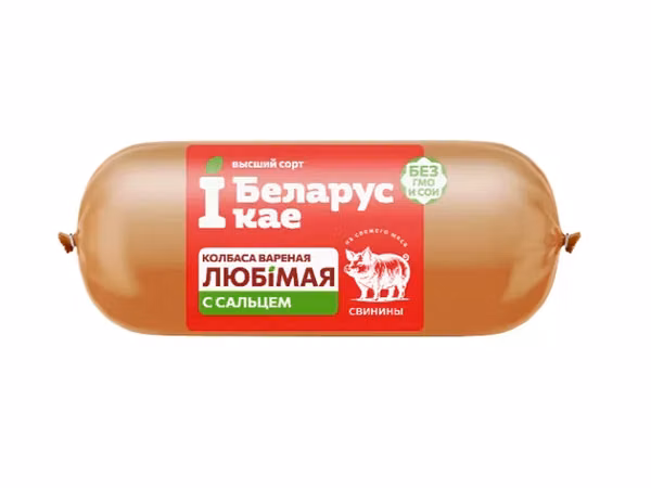 Колбаса вареная "любимая с сальцем"