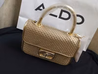 Aldo qadın çantaları – 2 model 1) Aldo satən clutch - Rəng: tünd — تصویر 2