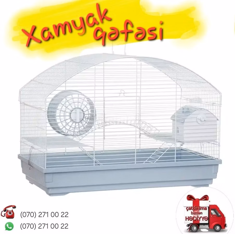 Xamyak qəfəsi (cunqarik qefesi) Sevdiyiniz heyvanın rahat və təmiz