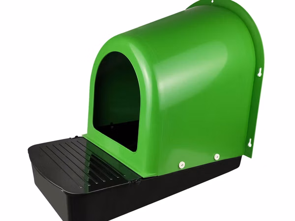 Cuibar din plastic pentru găini cu colector de ouă Des Champs NG02 Verde