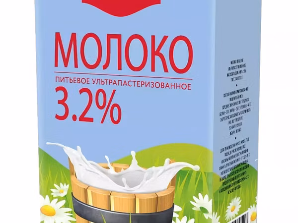 Молоко "молочное вдохновение" 3,2% к. 1л