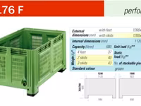 Containere pentru mere, cartofi, varza, ceapa, etc. - Boxpaleti din plastic - made in Italy — foto 2
