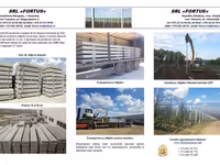 Stâlpi pretensionați de beton pentru gard. Lungimea 2.40m — fotografija 4