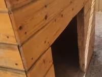 Taxta it evi - Material: təbii taxta panellər, möhkəm karkas - Dam — foto 2