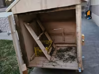 Taxta toyuq daxması və açıq volyer - Material: möhkəm taxta karkas — عکس 3