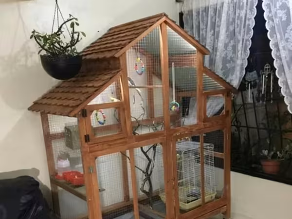 Taxta quşxana / göyərçin yuvası və açıq volyer - Material