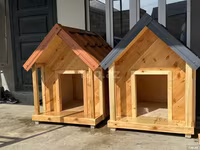 Taxta it evi - Material: keyfiyyətli təbii ağac (taxta panellər) — foto 5