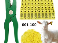 Qoyun/Keçi Qulaq Birqası Dəsti – 001–100 - Komplekt: 100 ədəd nömrəli — 1-rasm