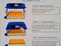 Tam avtomatik inkubator / su və yem qabı daxil./Göy-1əd.yaşıl 1əd — عکس 4