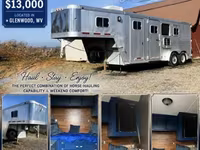 1995 Featherlite Trailers 8546 Gooseneck Horse Trailer — عکس 1