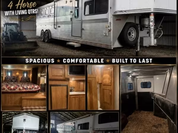 2001 Sundowner Trailers Sunlite Gooseneck Horse Trailer