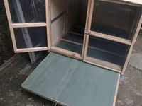 Taxta dovşan/quş qəfəsi – ikitaqlı, geniş və havadar - Material — รูปภาพ 1