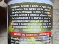 Profesional krevetka yemləri Shrimps Forever Barley Mix 50g - Tərkib — fotografija 2