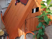 Metaldan hazırlanmış it evi / küçə heyvanları üçün qapalı yuva - — 2. fotó