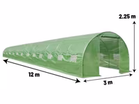 Теплица для сада Demetra 12 м-3 м-2,25 м , 200 г/м2, 26 мм L0 — sawirka 5
