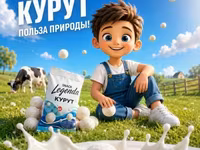 Курут Snack Legenda — натуральный молочный курут в новом дизайне. - — 1 зураг