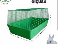 Dovşan qəfəsi - Ölcü: 68 × 45 × 36 sm - Material: möhkəm metal — عکس 2