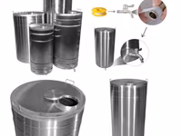 Бочки из нержавейки.сталь аisi304(с краном и прокладки),butoi din inox alimentar(cu robinet și garni — عکس 4
