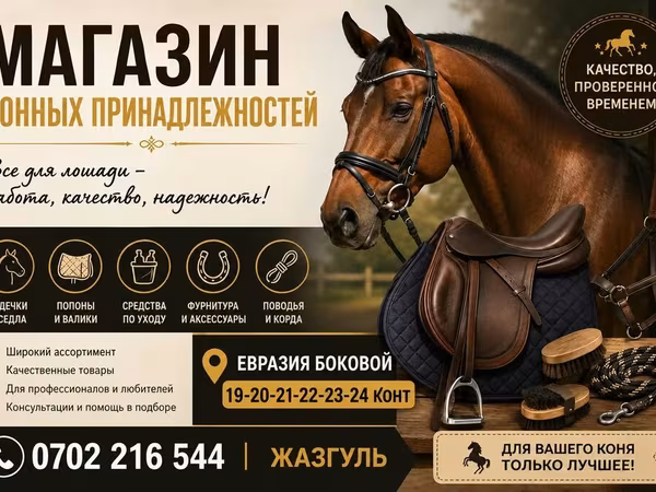 Магазин конных принадлежностей Все для лошади — забота, качество