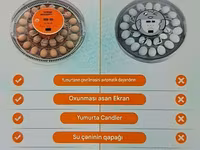Tam avtomatik inkubator 30 yumurta. Satış evdən məhdut miqdarda. Əlaq' — عکس 5