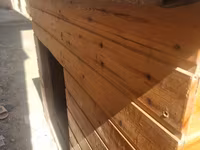 Taxta it evi - Material: təbii taxta panellər, möhkəm karkas - Dam — foto 4