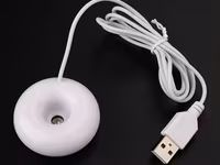 Увлажнитель воздуха от USB - Пончик, белый Использовать аксессуар — تصویر 2
