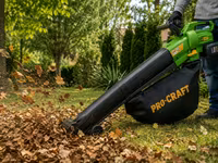 Pro-craft 20V Aккумуляторный воздуходув-пылесос-измельчитель листьев 3-в-1. — foto 1