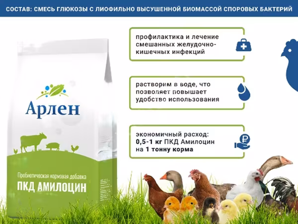 Пробиотическая кормовая добавка Амилоцин