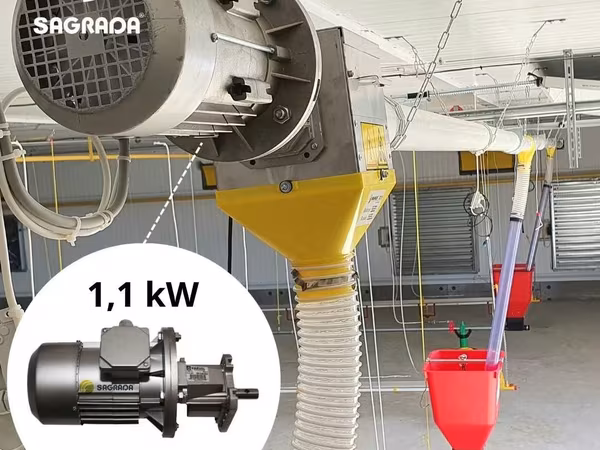Parrandachilik fabrikalari uchun motor-reduktorlar