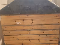 Taxta it evi - Material: təbii taxta panellər, möhkəm karkas - Dam — foto 1